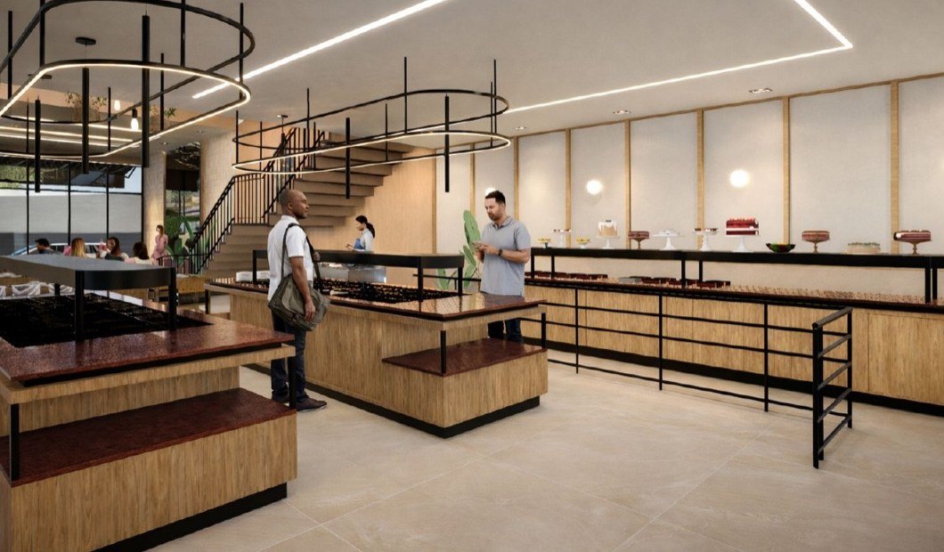 Ambiente do buffet Nova Steak