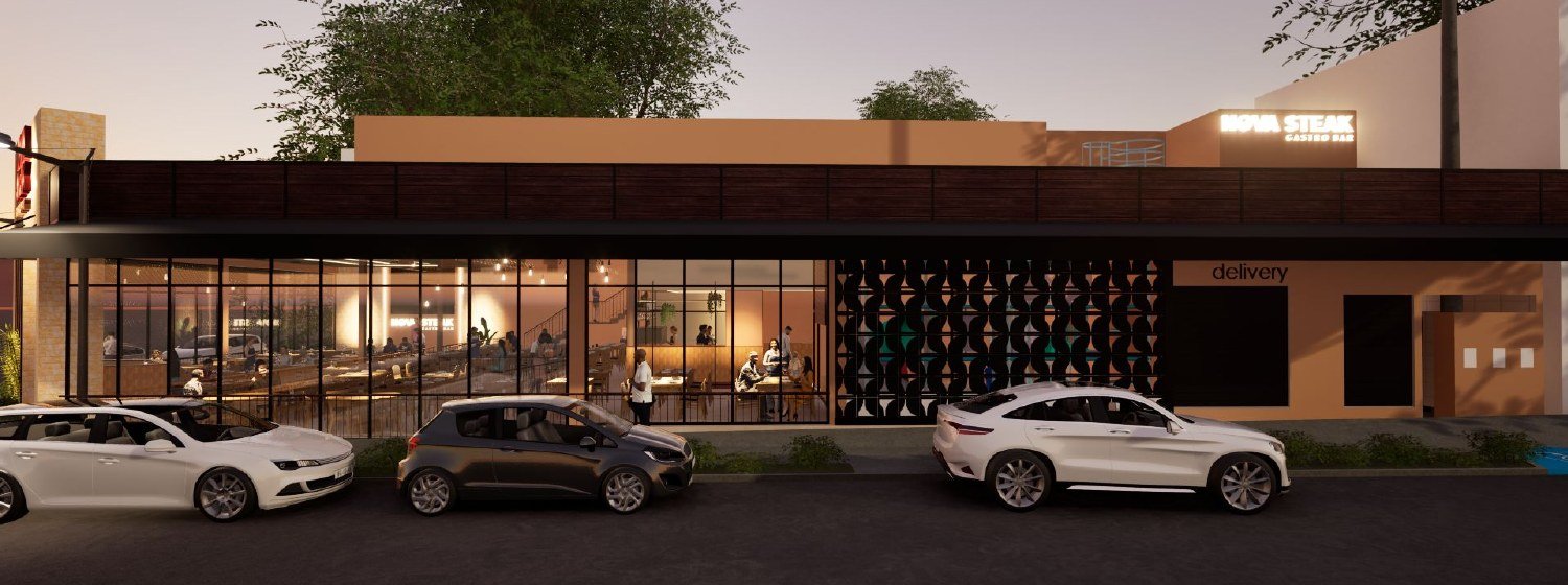 Entrada de delivery do Nova Steak Gastro Bar
